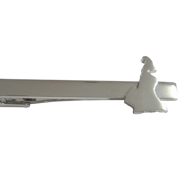 Cameroon Map Shape Square Tie Clip - Picture 1 of 2